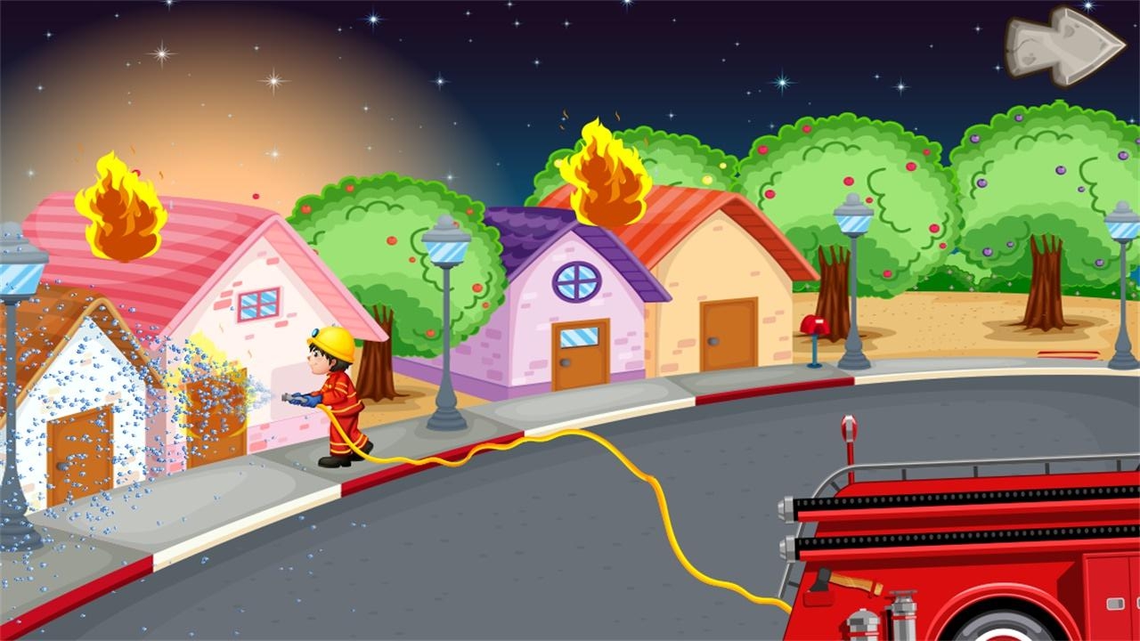 宝宝消防车救火软件